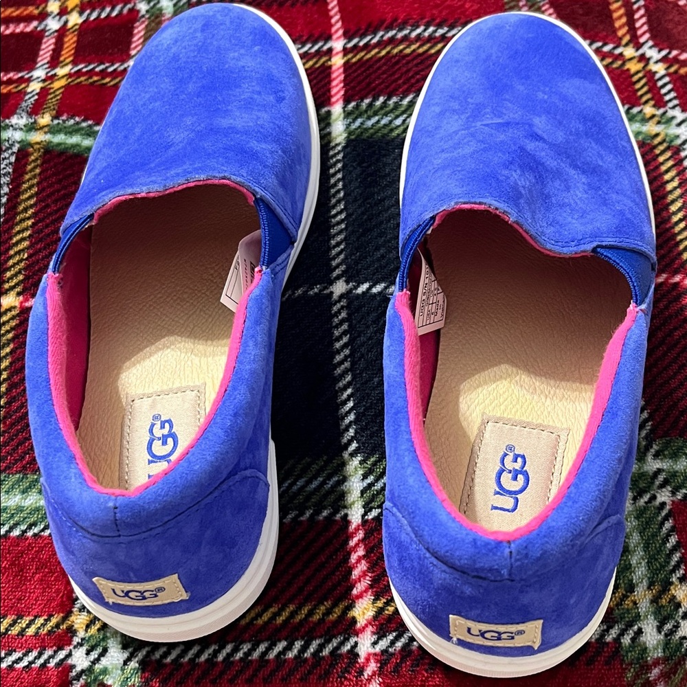 NEW UGG Kids Blue and Pink Slip-On Sneakers